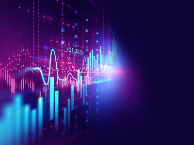 financial graph on technology abstract background represent financial crisis,financial meltdown